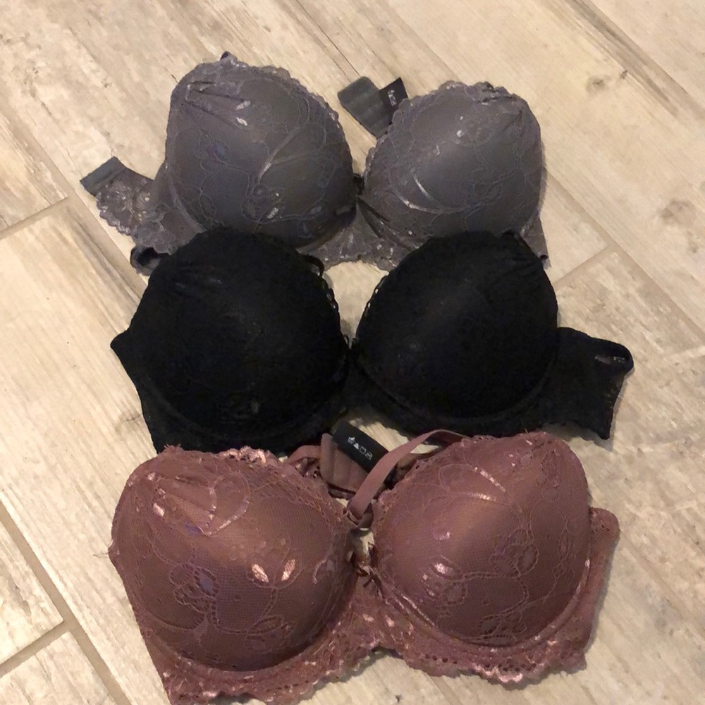❤️Set of 3 36C padded push-up bras